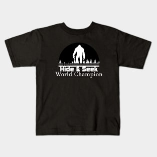 Undefeated World Champion Hide and Seek Kids T-Shirt